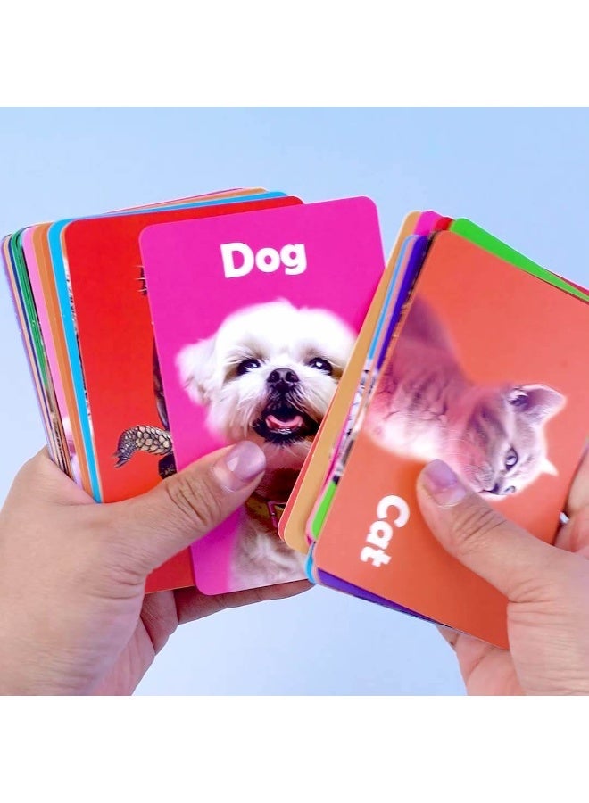 Capstro Kids Early Education Digital Flash Cards – Picture-Based Learning Card Set for Toddlers | Cartoon Animal Recognition, Visual Vocabulary & Screen-Free Educational – Cartoon Animals - Image 5